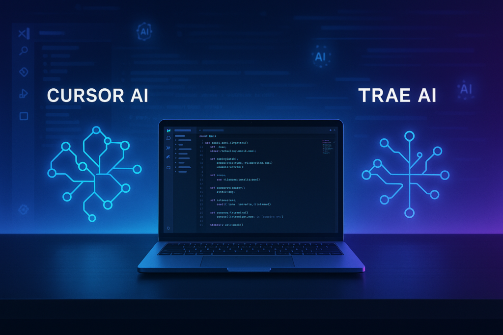 Cursor AI vs Trae AI: Which AI Coding IDE Is Best for You? Cursor AI vs Trae AI — A new era of intelligent coding assistants redefining how developers write, refactor, and understand code.