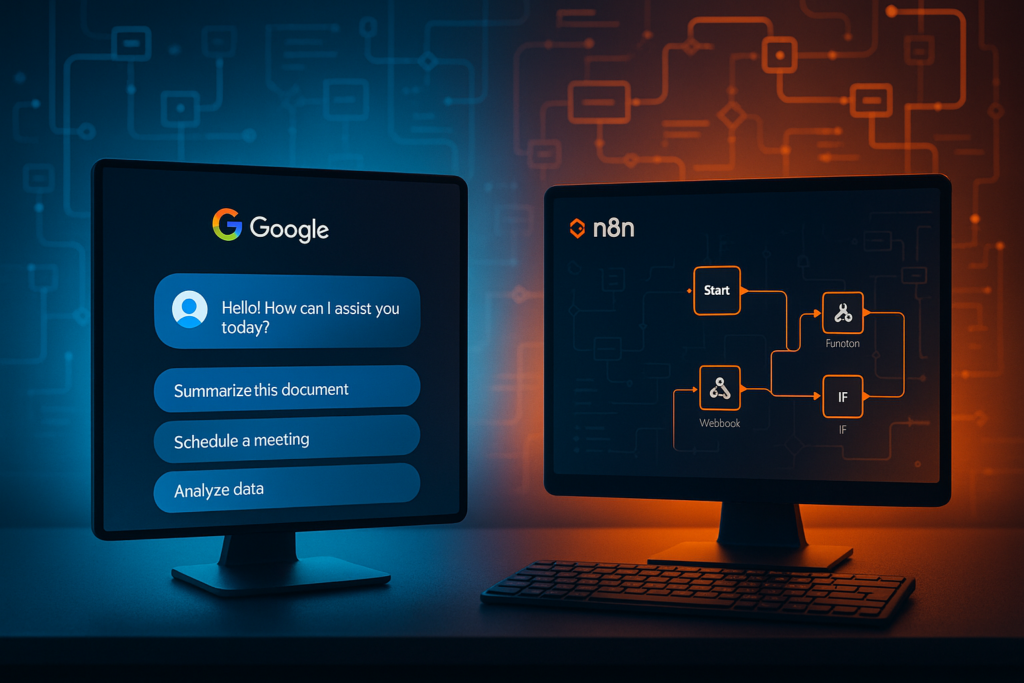 Google Opal vs  N8N on Conversational Simplicity and Deep API Control Google Opal vs N8N: The battle between conversational simplicity and developer-level automation control.